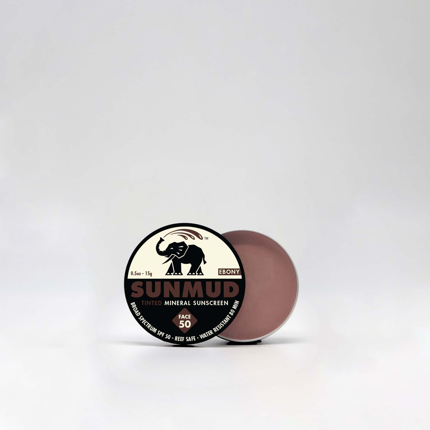 Tinted Mineral Sunscreen - Ebony Travel Tin