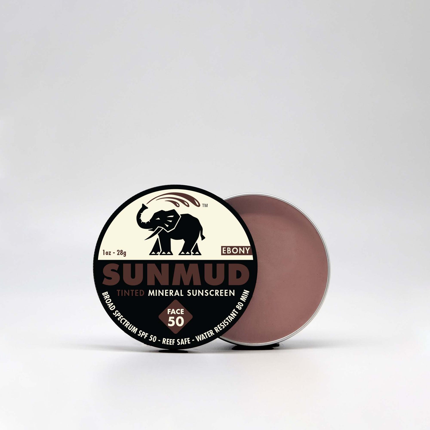 Tinted Mineral Sunscreen - Ebony Travel Tin