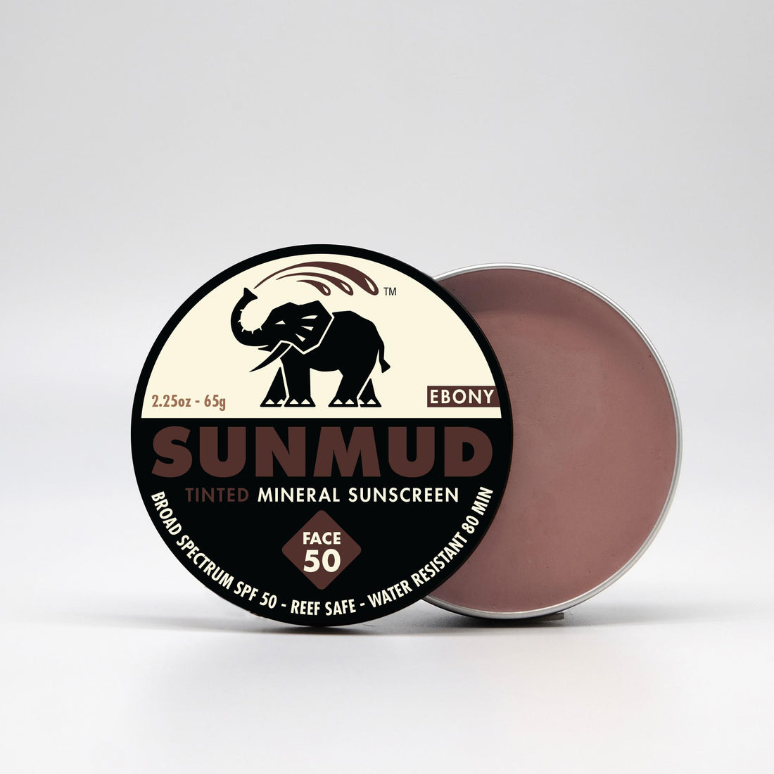 Tinted Mineral Sunscreen - Ebony Travel Tin