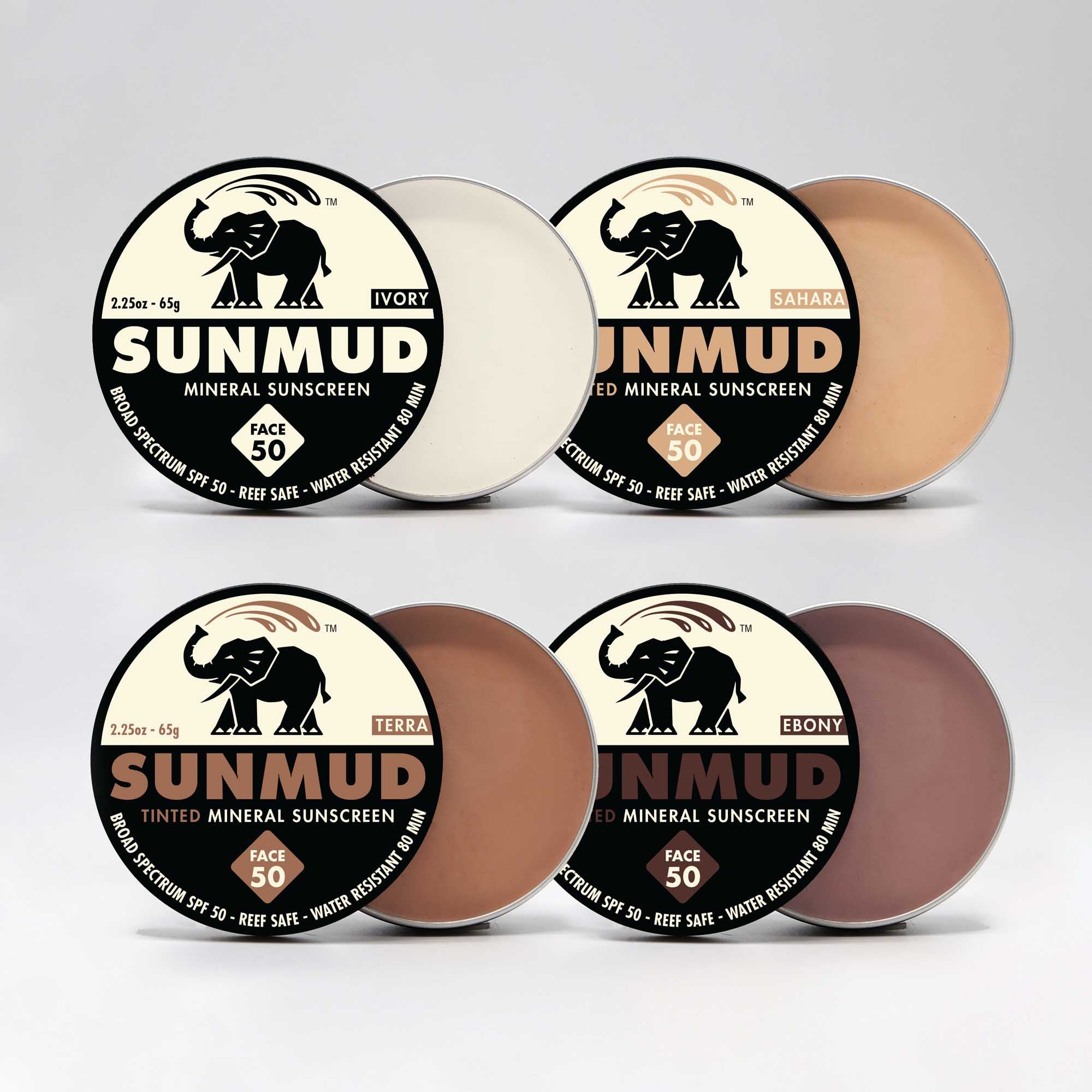 Tinted Mineral Sunscreen - Ebony Travel Tin