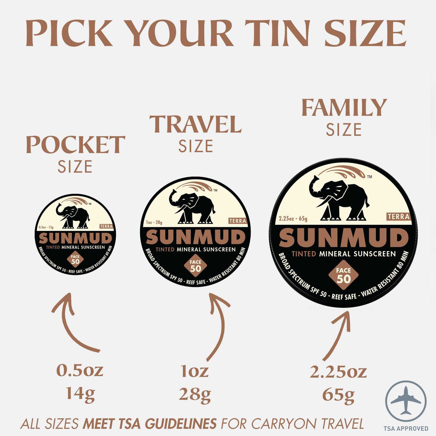 Tinted Mineral Sunscreen - Terra Travel Tin