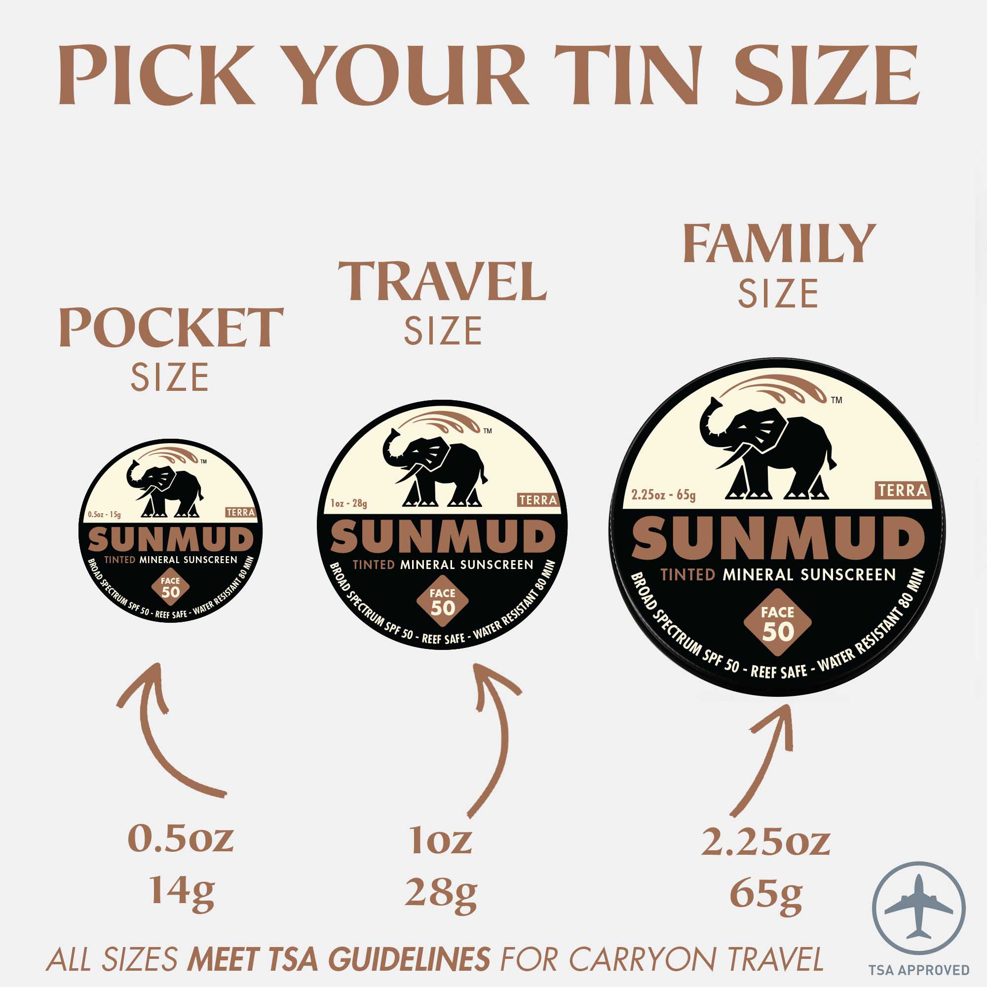 Tinted Mineral Sunscreen - Terra Travel Tin