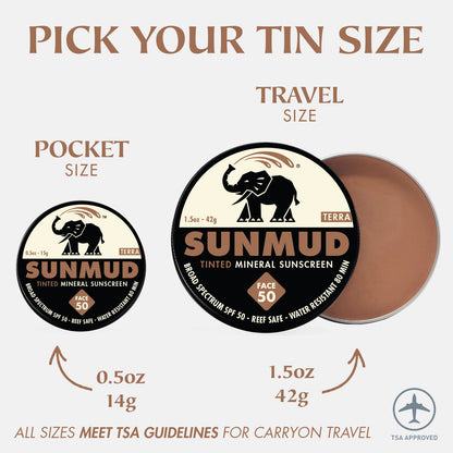 Tinted Mineral Sunscreen - Terra Travel Tin