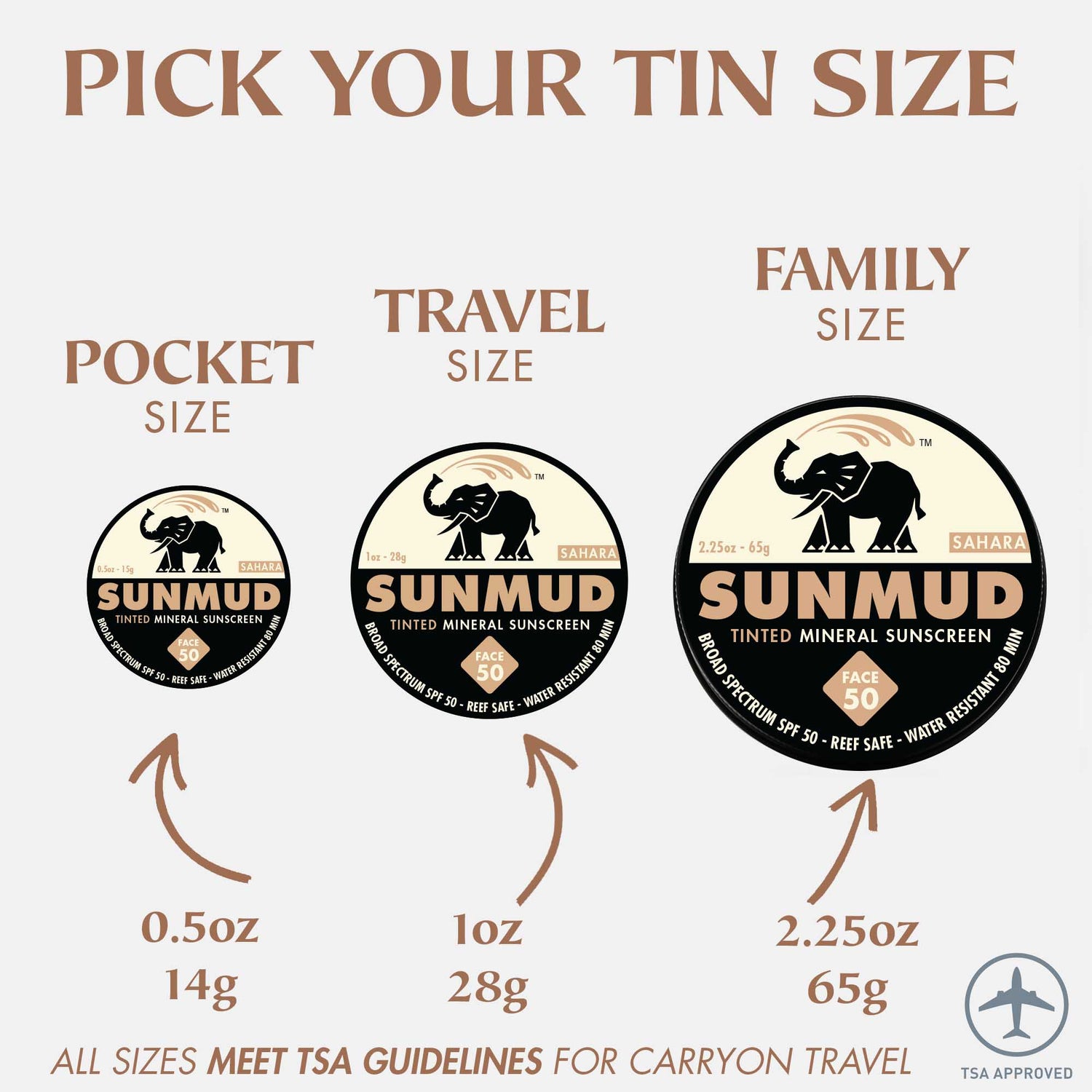 Tinted Mineral Sunscreen - Sahara Travel Tin