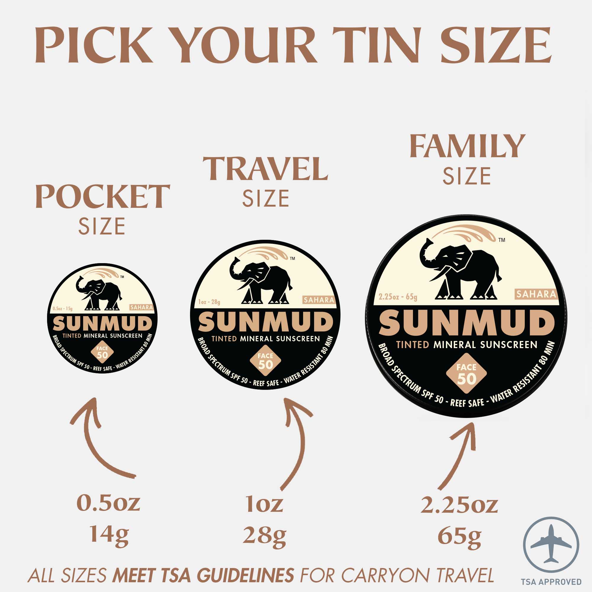 Tinted Mineral Sunscreen - Sahara Travel Tin